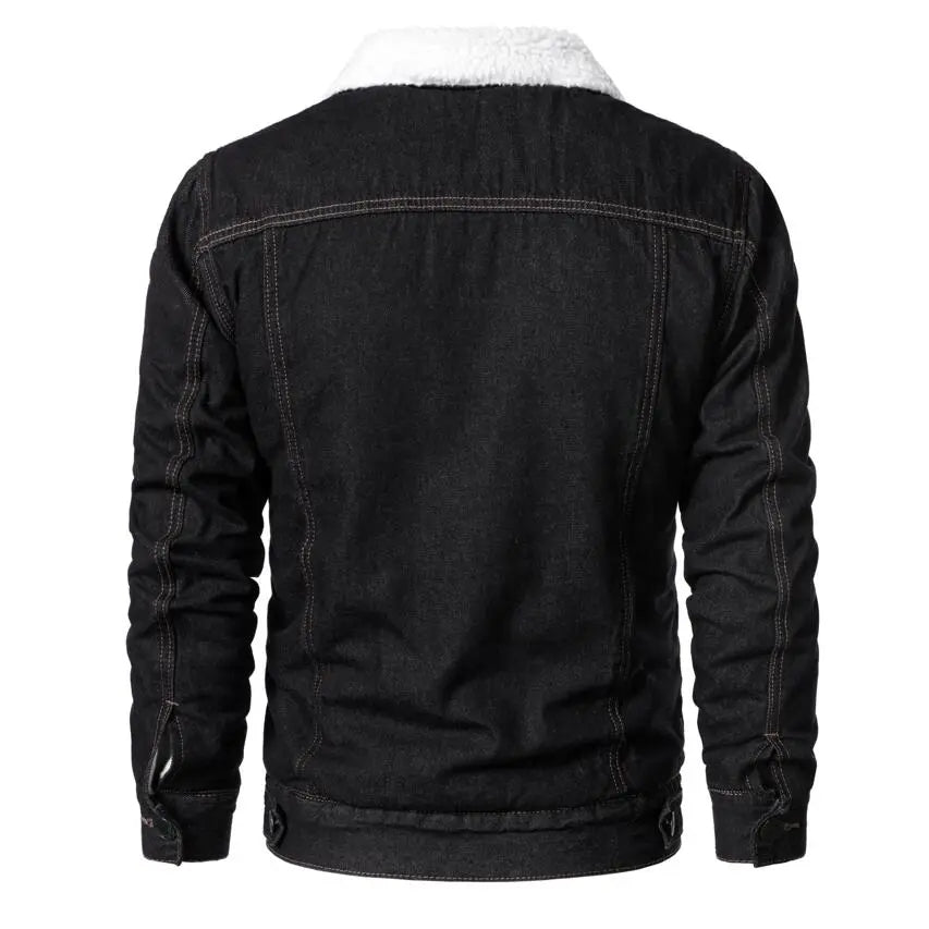 Jaqueta Jeans Interior de Lã Masculina Sampaio®