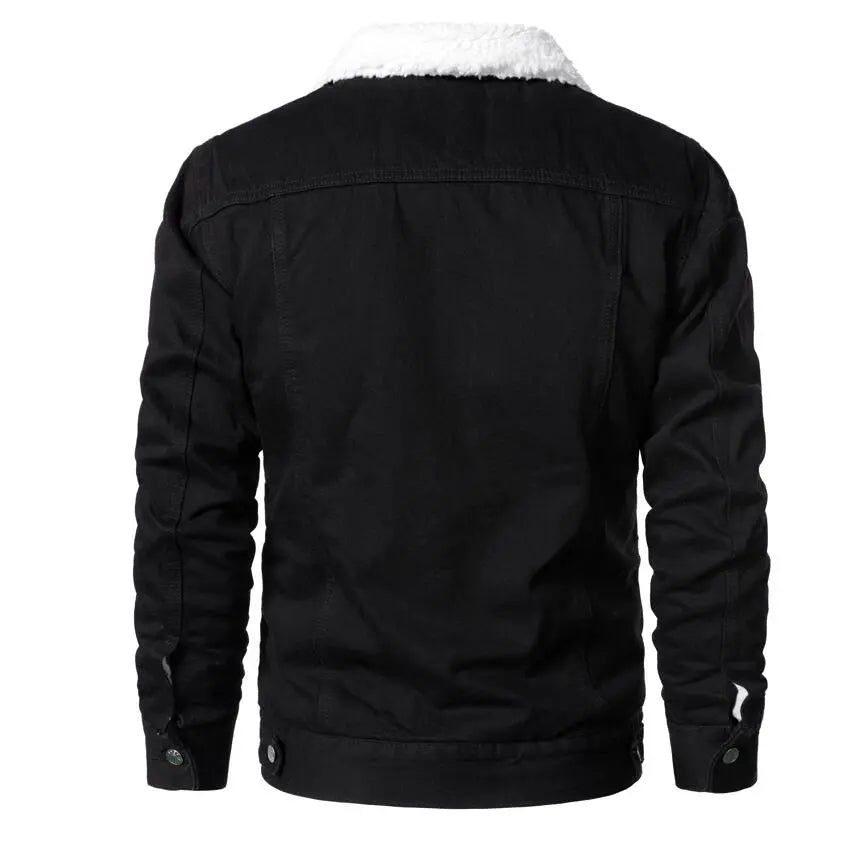 Jaqueta Jeans Interior de Lã Masculina Sampaio®
