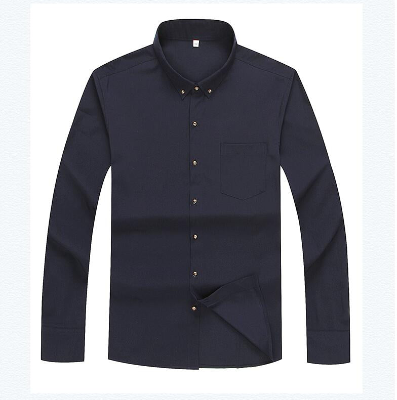 Camisa Social Manga Longa Masculina Plus Size