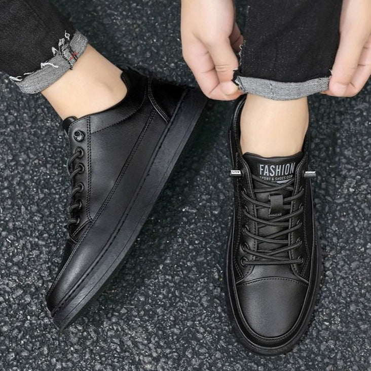 Tênis Masculino de Couro Fashion