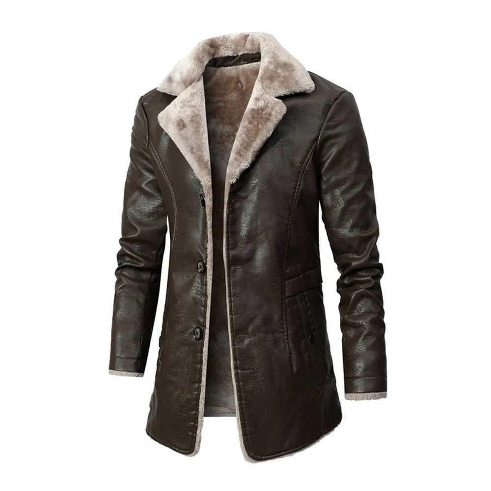 Sobretudo de Couro Masculino Sampaio® S1255
