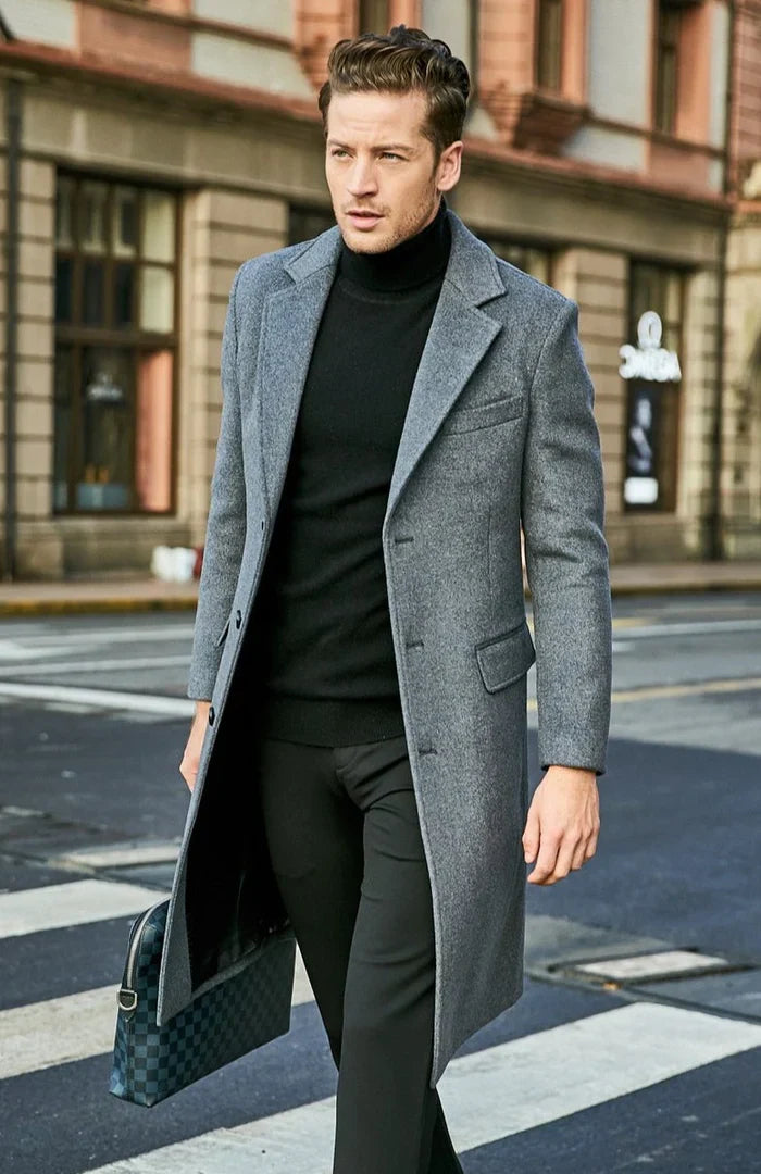 Sobretudo Longo de Lã Masculino Sampaio® S1269