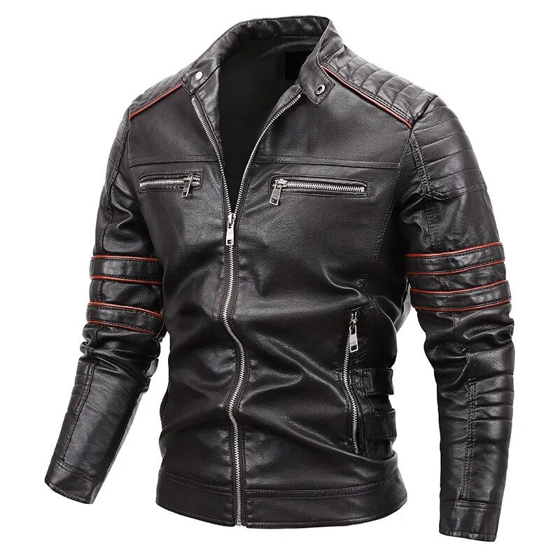 Jaqueta Masculina de Couro Sampaio® S1099