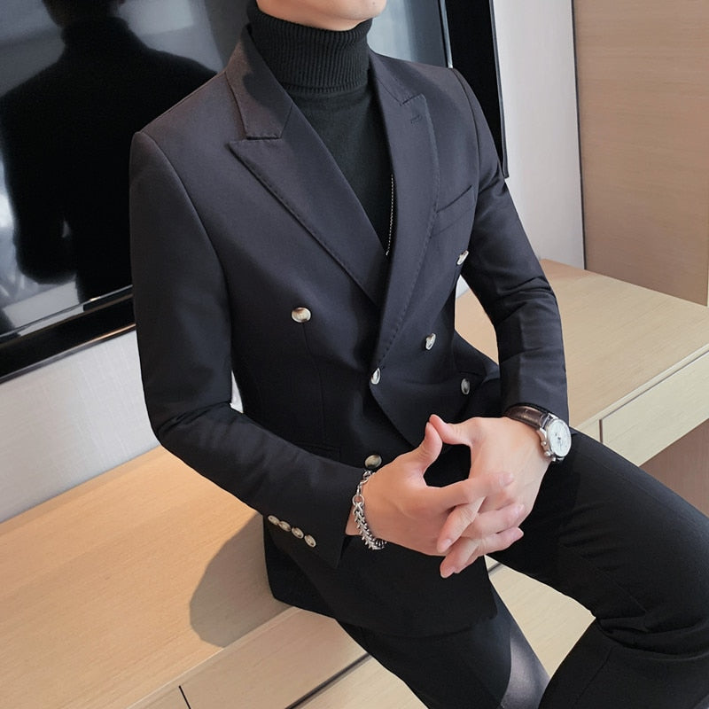 Blazer Masculino Abotoamento Duplo