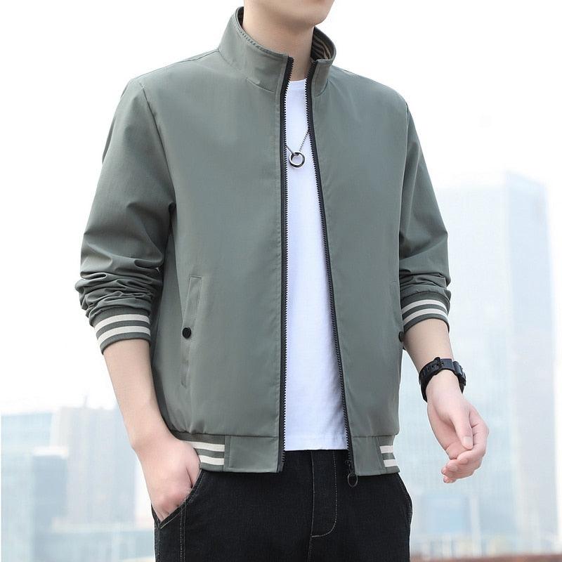 Jaqueta Masculina com Zíper Fashion