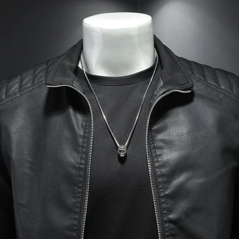 Jaqueta Masculina de Couro Sampaio® S1115