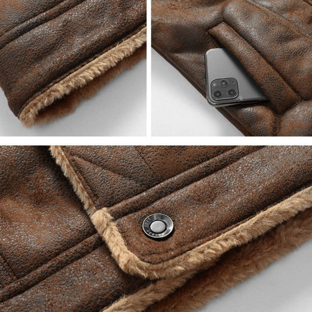 Jaqueta Masculina de Couro Sampaio Harbe®