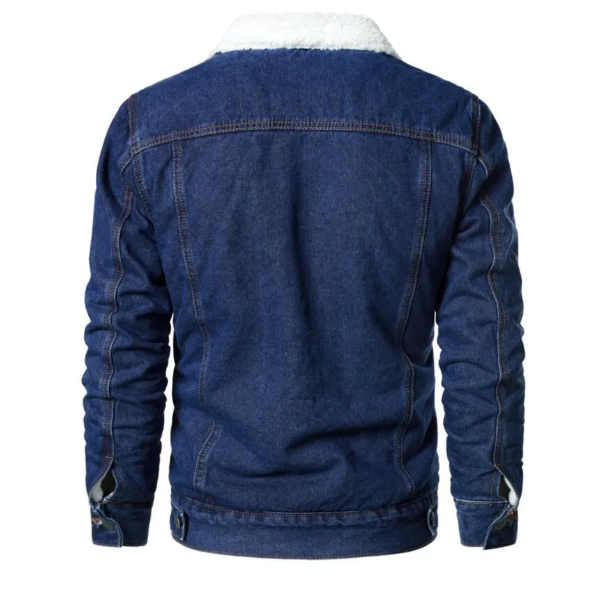 Jaqueta Jeans Interior de Lã Masculina Sampaio®