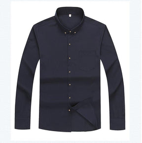 Camisa Social Manga Longa Masculina Plus Size