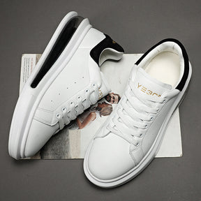 Tênis de Couro Branco Masculino