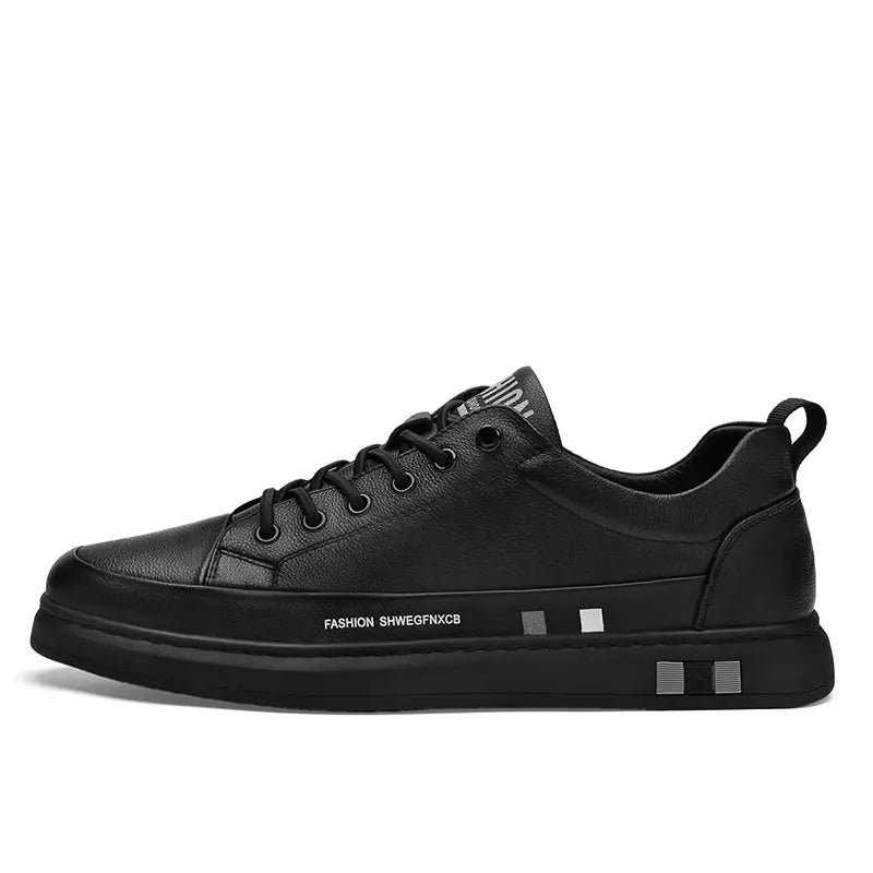 Tênis Masculino de Couro Fashion