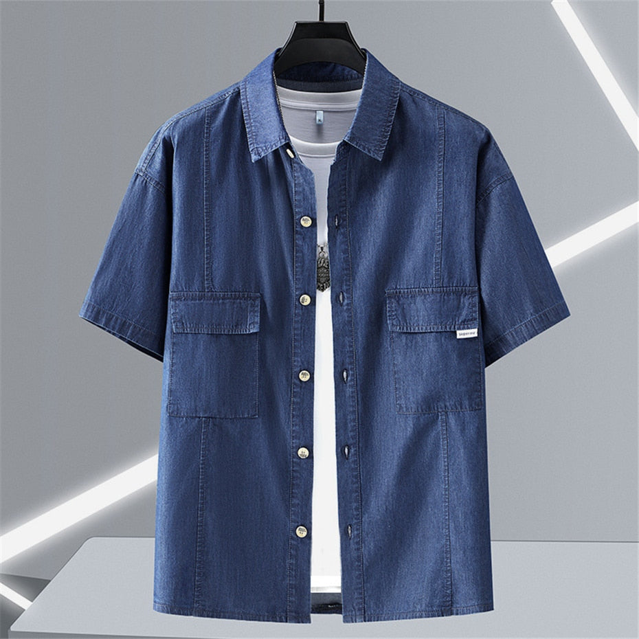 Camisa Masculina Plus Size Jeans Sampaio® S1070
