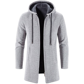 Casaco Masculino Longo com Capuz