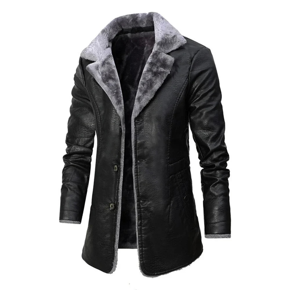 Sobretudo de Couro Masculino Sampaio® S1255