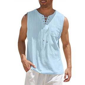 Camisa Regata Masculina de Linho Sampaio®