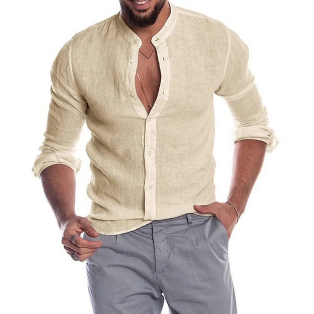 Camisa Masculina de Linho Sampaio® S1158