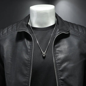 Jaqueta Masculina de Couro Sampaio® S1115